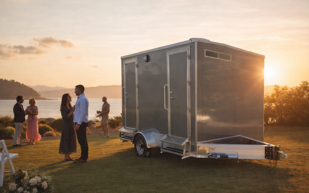 Portable Toilet Delivery for Vineyard Wedding