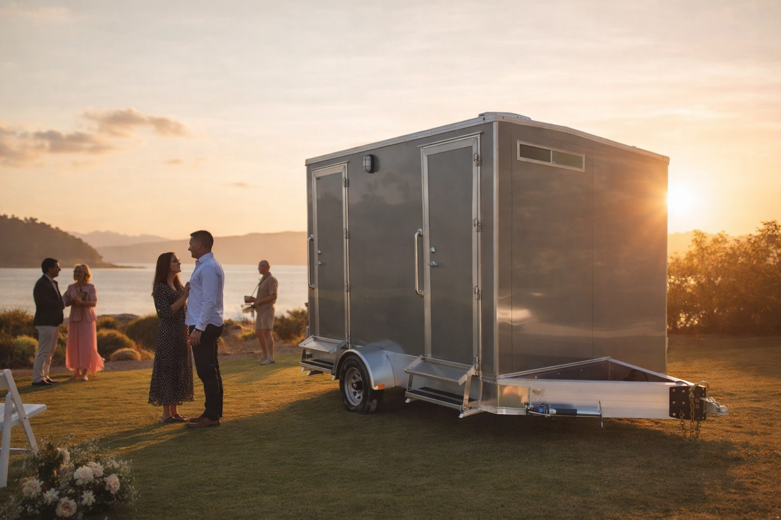 Portable Toilet Delivery for Vineyard Wedding in Wolfville